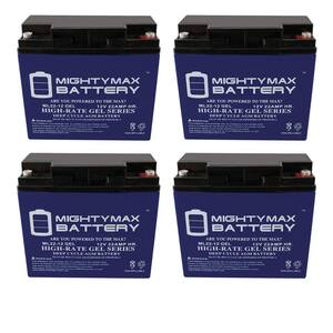 12V 22AH GEL Battery Replacement for Polaris 850 2010-2012 - 4 Pack