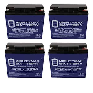 12V 22AH GEL Battery Replaces Wheelchair/Electric Scooter - 4 Pack