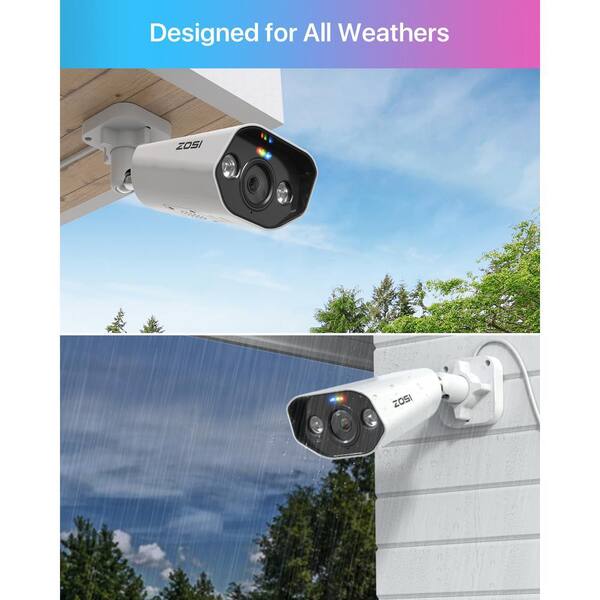 ZOSI 4K 8-Channel 5MP 2TB POE NVR Home Security Camera System with