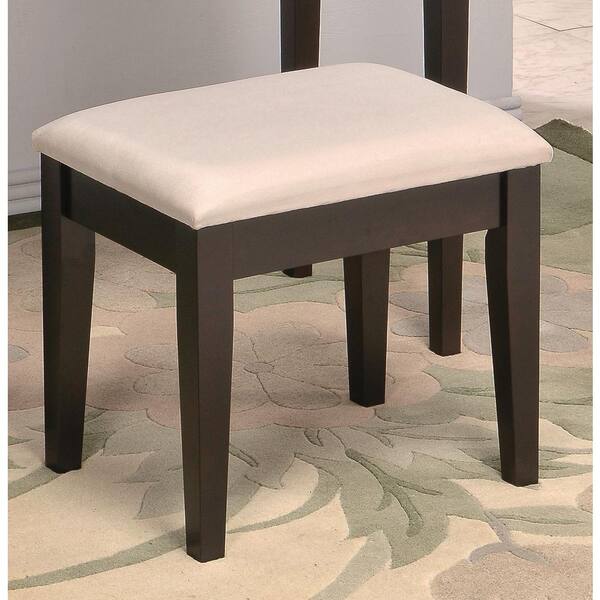 espresso vanity stool