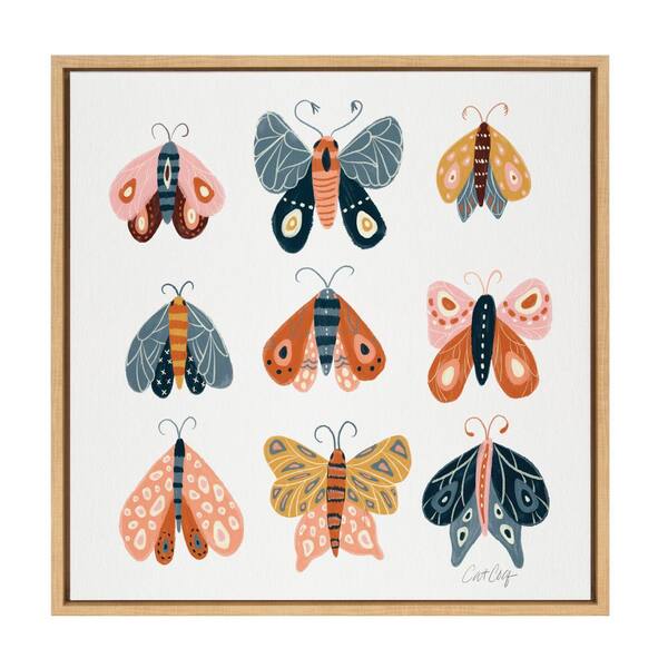 Kate and Laurel Sylvie Transitional Framed Canvas Wall Art 24 in. x 24 in.
