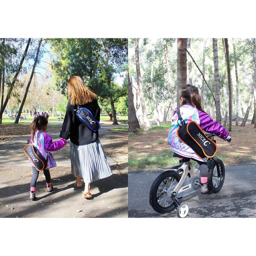 Blue Ultralight Armless Camping Chair with Mesh Back