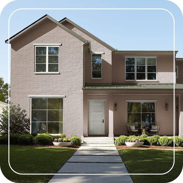 BEHR PREMIUM PLUS 1 gal. #N190-6 Nut Brown Flat Exterior Paint