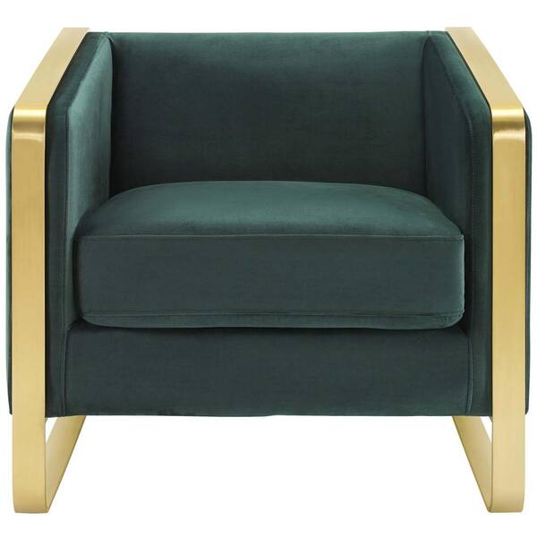 green armchair