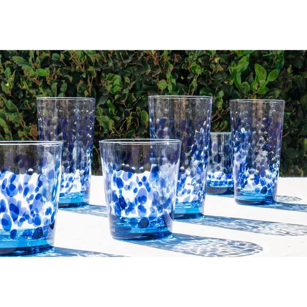 24 oz mason jar drinking glasses on glass stand BarConic® Party Yard Cup - Clear with Lid & Straw - 24 oz main image 1
