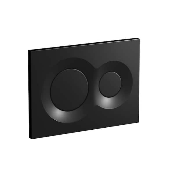 KOHLER Flush Actuator Plate in Black