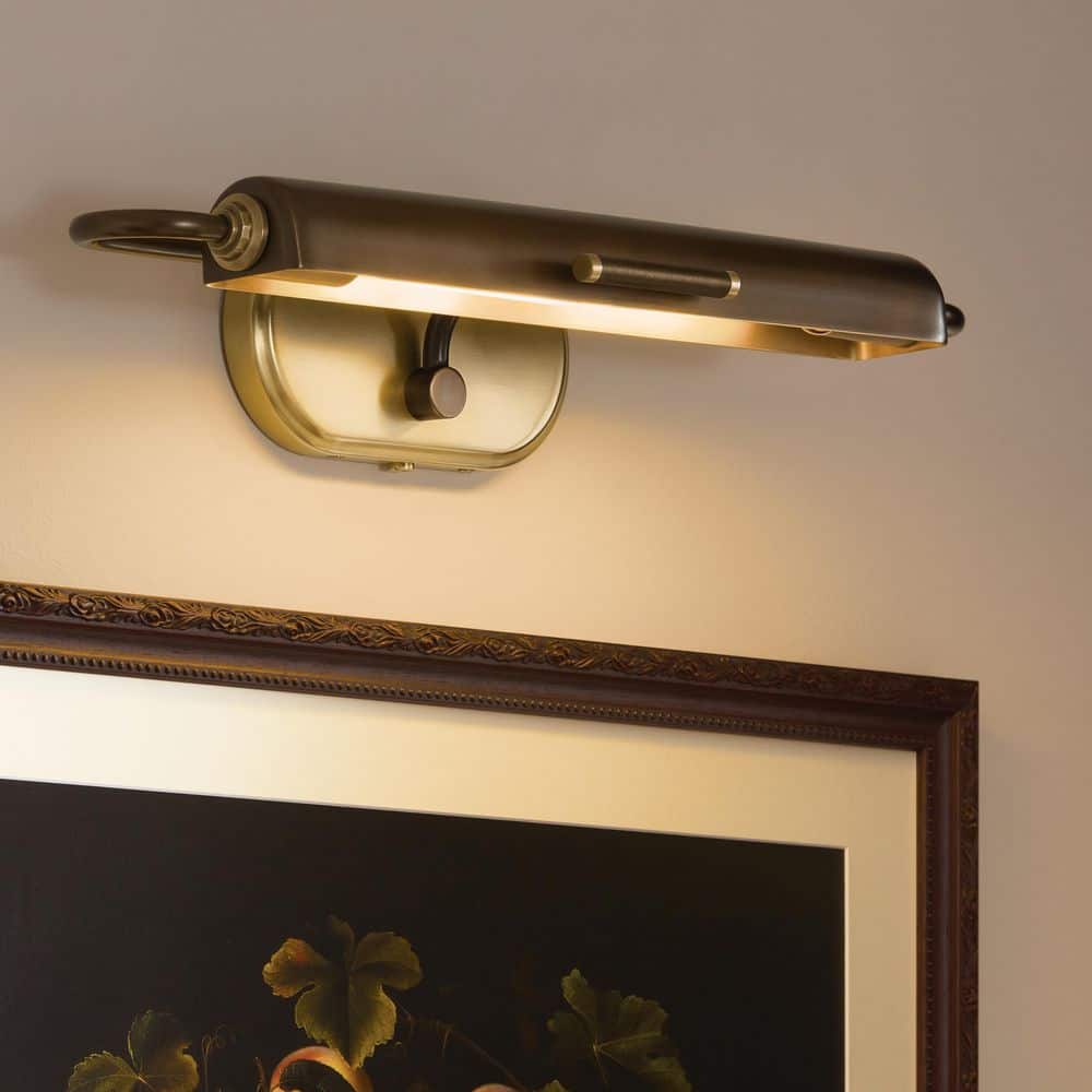 Caillier 23.25 in. 2-Light Hardwired Picture Light in Lacquered Bronze price history on PriceWatchPro