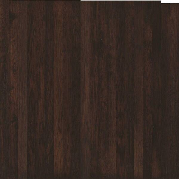 Shaw Take Home Sample - Subtle Scraped Ranch House Estate Hickory Engineered Hardwood Flooring - 5 in. x 7 in.
