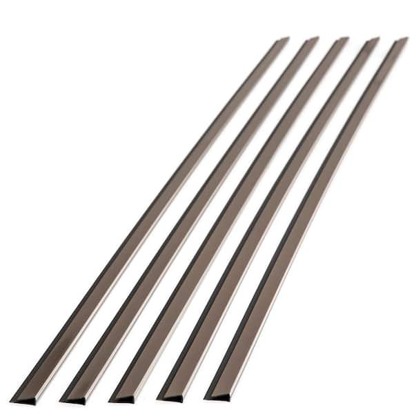 Fasade J Trim Large Profile, Brushed Nickel (5 Pack)