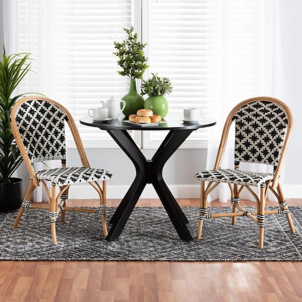 Varick Rattan Dining Chair Set Natural/brown - Bali & Pari : Target