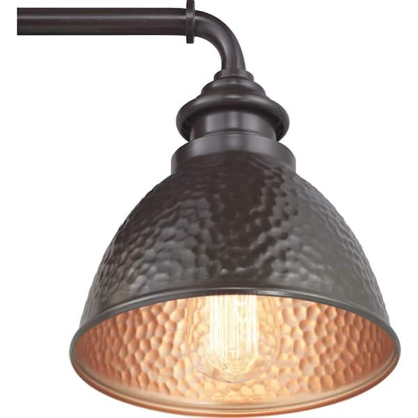 Englewood Collection 1-Light Antique Bronze Farmhouse Outdoor Small Wall Lantern Light