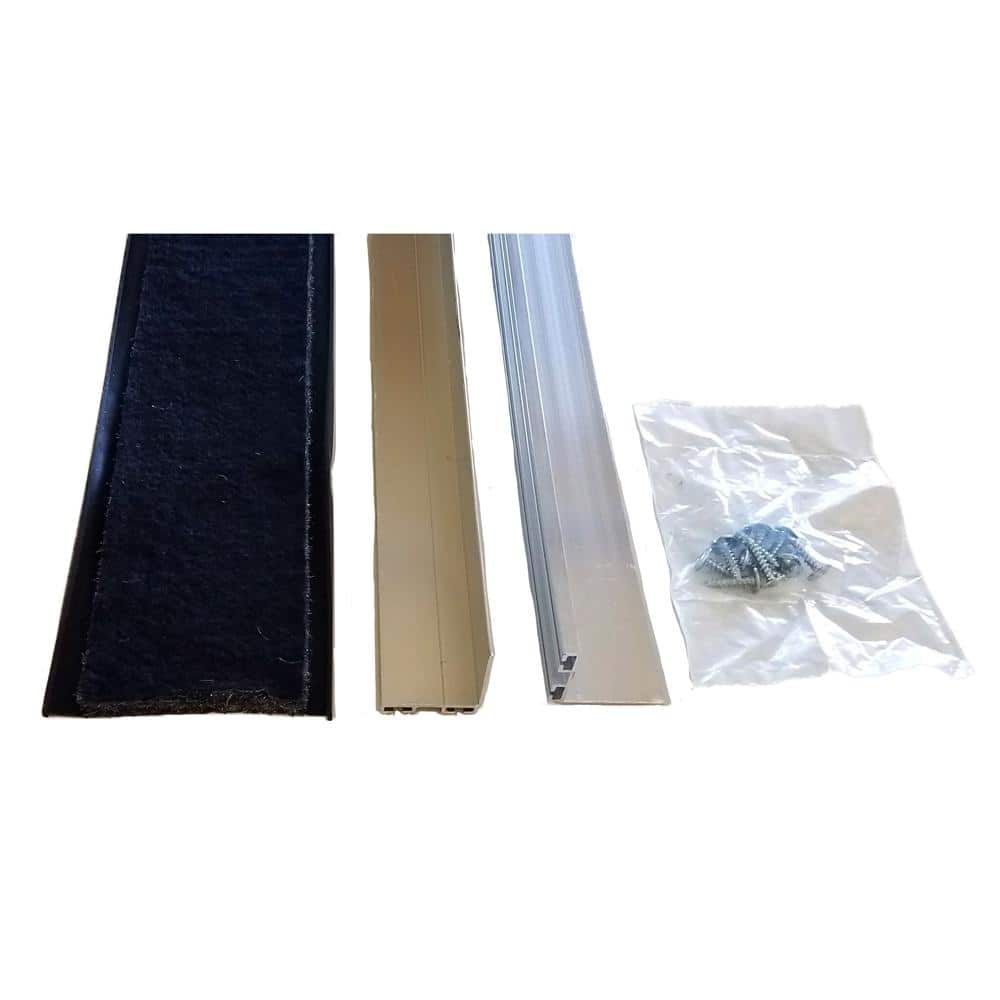 Rodent Block Garage Door Bottom Seal Kit with 1-3/8 in. Aluminum Retainer a