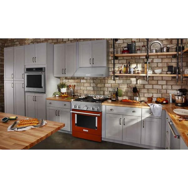 KitchenAid Gas Range (KFGC500JSC) - Scorched Orange KitchenAid Gas Range (KFGC500JSC) - Scorched Orange
