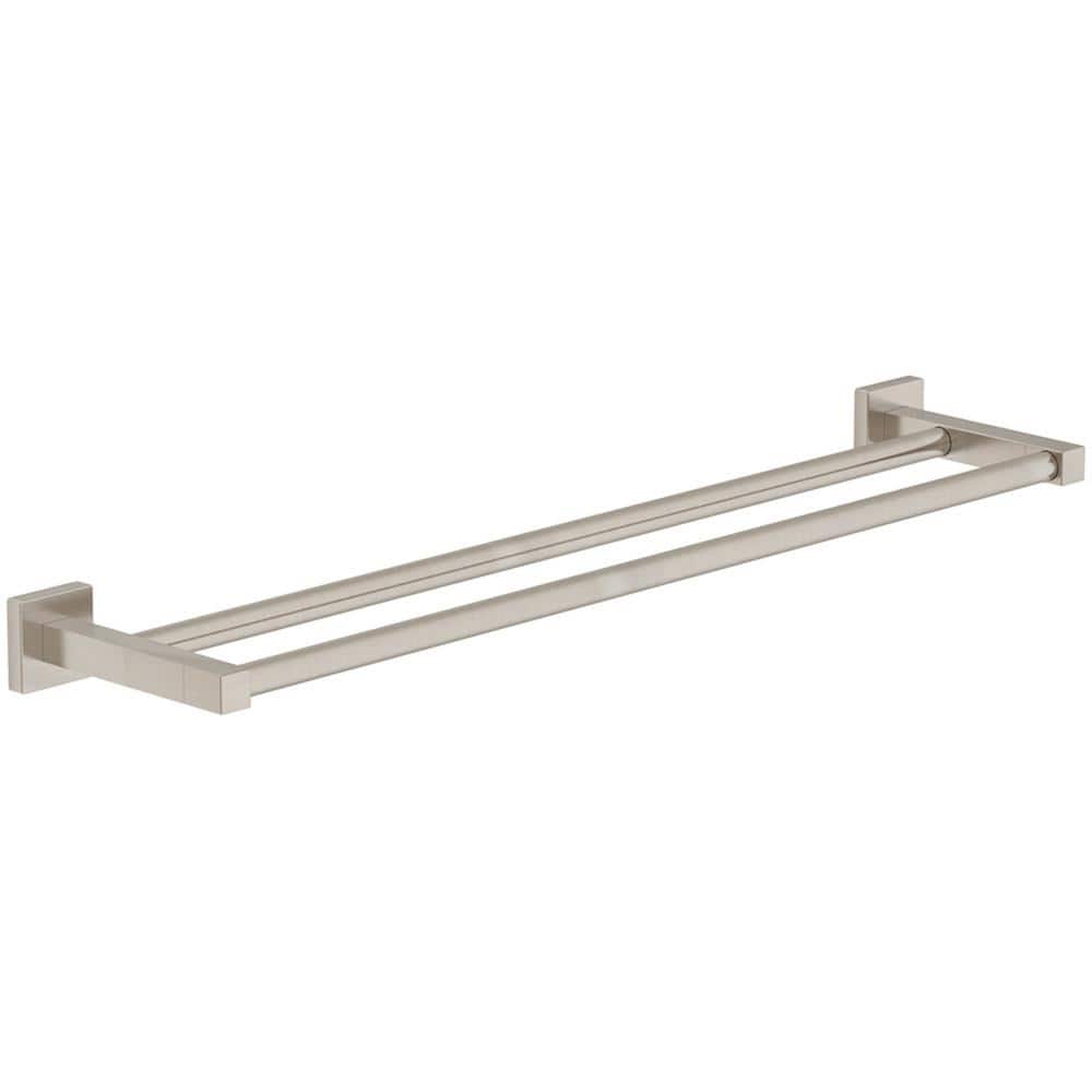 Duro 24" Satin Nickel Wall Mounted Double Towel Bar