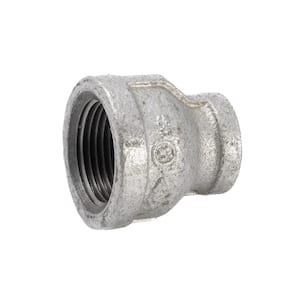 1 in. x 1/2 in. Galvanized Malleable Iron FPT x FPT Reducing Coupling Fitting