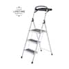 Gorilla Ladders 3-Step Steel Lightweight Step Stool with Project Tray, 225 lbs. Load Cap. Type II Duty Rating (8 ft. 9 in. Reach Height) GLS-3T