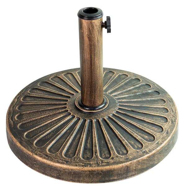 Patio Premier Weston 26 lbs. Composite Patio Umbrella Base in Bronze