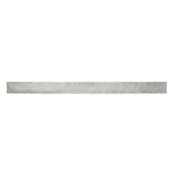 Stacked Stone 1.25 in. x 3.5 in. x 3.5 ft. Arctic Smoke Faux Stone Composite Trim