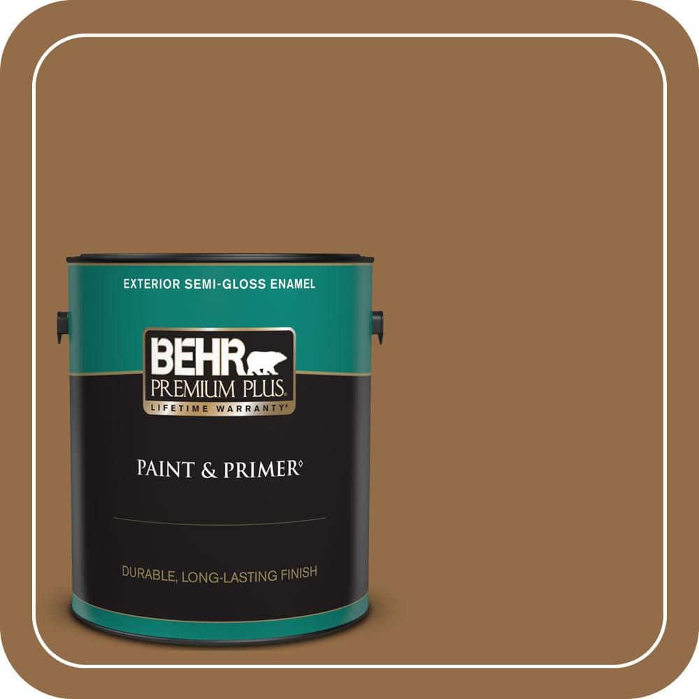 1 gal. #S260-7 Nugget Gold Semi-Gloss Enamel Exterior Paint & Primer price history on PriceWatchPro
