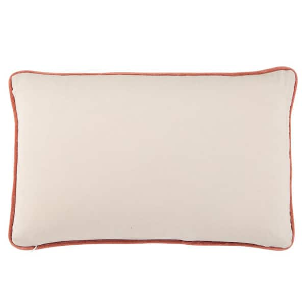 White Velvet Extra Skinny Long Lumbar Pillow with Tassels 