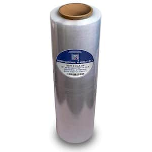 1-Pack 18" x 1500 ft. 80 Gauge Packing Moving Heavy Duty Shrink Film, 800% Stretch Plastic Wrap for Package Warehouse