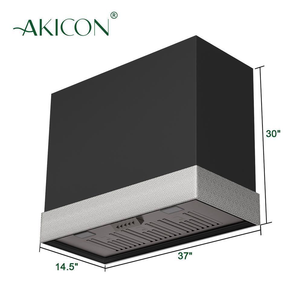 36-Inch Wall Mounted Stainless Steel Range Hood with Charcoal Filter