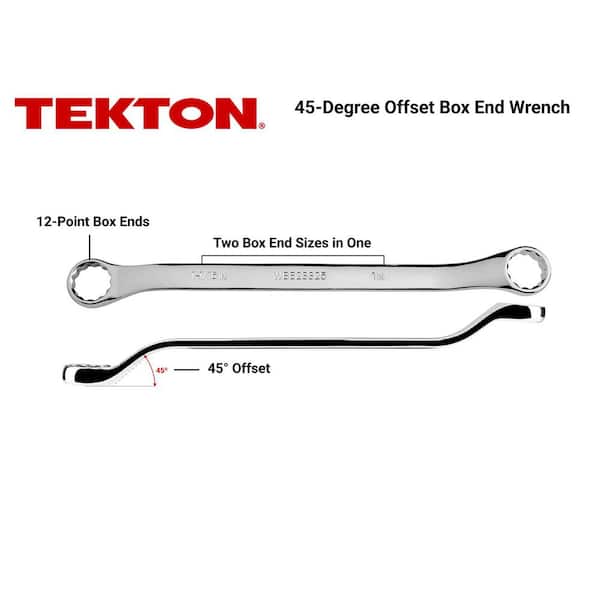 5/8 x 11/16 in. 45-Degree Offset Box End Wrench
