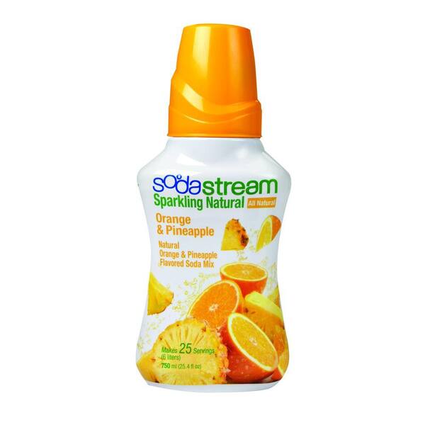 SodaStream 750ml Soda Mix - Sparkling Naturals Orange & Pineapple (Case of 4)