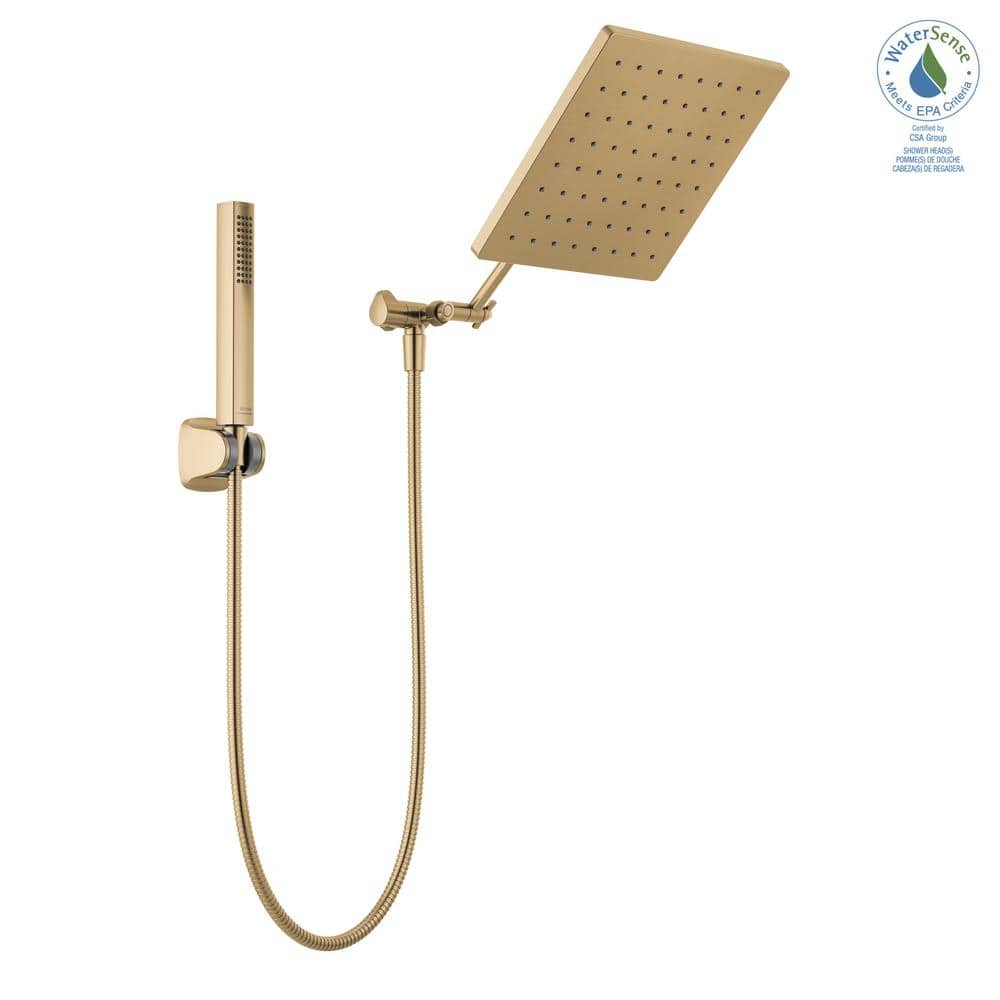 Champagne Bronze 10-inch Raincan Shower Head and Handheld Combo