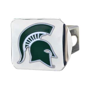 NCAA Michigan State University Color Emblem on Chrome Hitch Cover