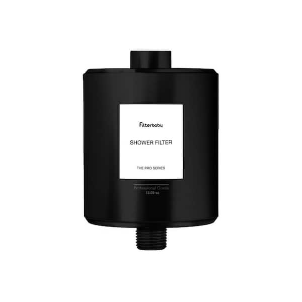 Pro Series 100% Metal In Line Shower Filter - Black
