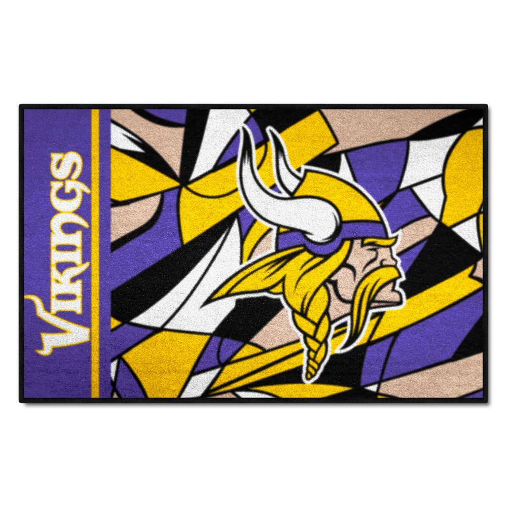 Minnesota Vikings Nfl Team Logo Grey Wooden Style Style Nice Gift Home  Decor Rectangle Area Rug