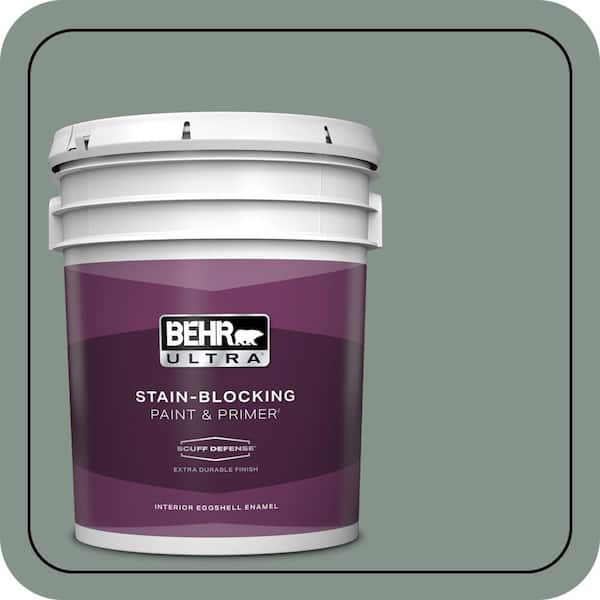 BEHR ULTRA 5 gal. #460F-4 Wethersfield Moss Extra Durable Eggshell Enamel Interior Paint & Primer