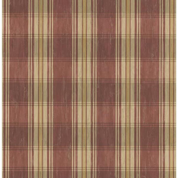 Brewster 8 in. W x 10 in. H Plaid Wallpaper Sample