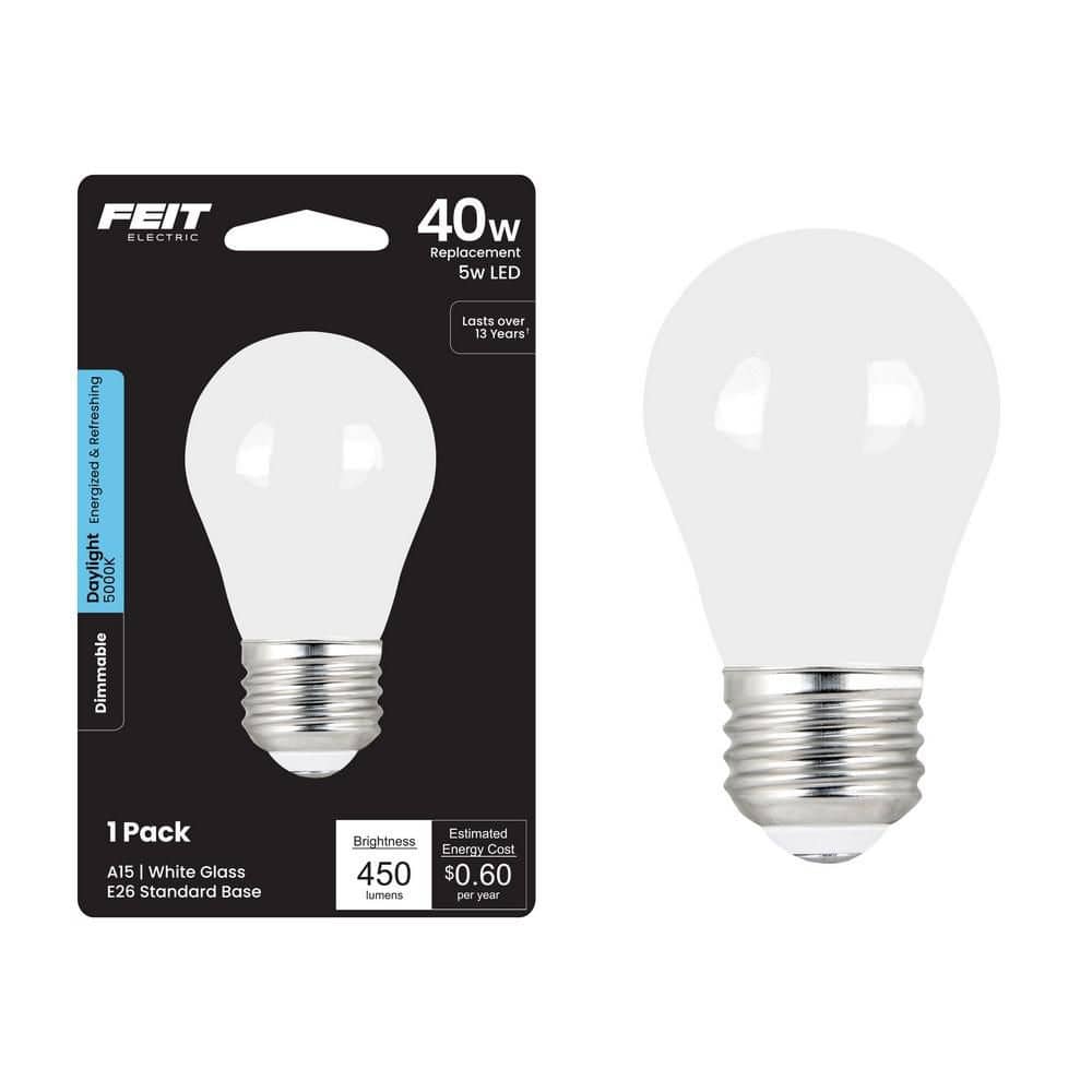 Feit Electric 40-Watt Equivalent A15 Dimmable Filament CEC 90+ CRI
