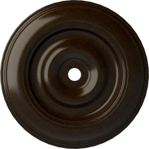 Ekena Millwork 4 in. x 44-1/2 in. x 44-1/2 in. Polyurethane Classic Ceiling Medallion, Bronze