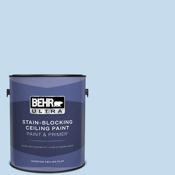 BEHR ULTRA 1 gal. #560A-2 Morning Breeze Ceiling Flat Interior Paint and Primer