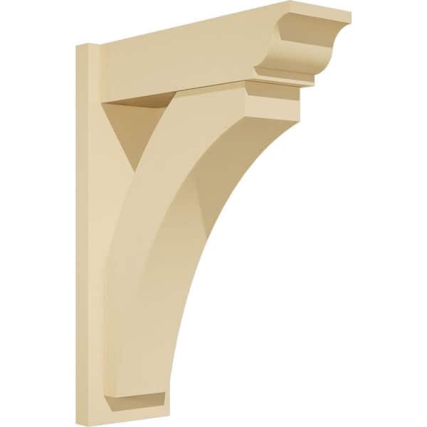 Ekena Millwork Thorton 7 in. W x 26 in. H x 20 in. D Signature Urethane Polyurethane Outlooker with Traditional Ends