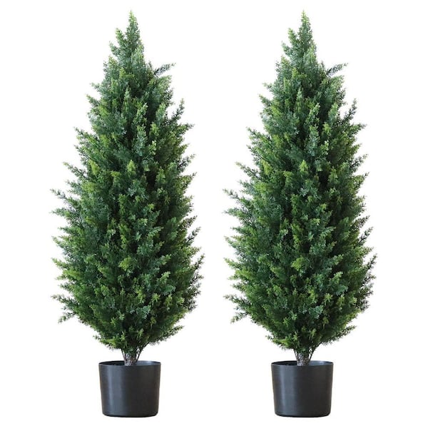 36-inch green PreLit Unlit Artificial Christmas Tree for Realistic Indoor and Outdoor Decoration