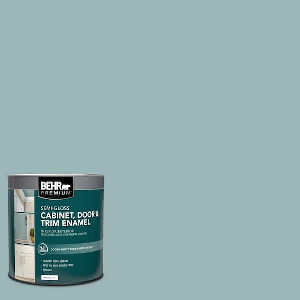 BEHR PREMIUM 1 qt. #PPU13-12 Harmonious Semi-Gloss Enamel Interior/Exterior Cabinet, Door & Trim Paint