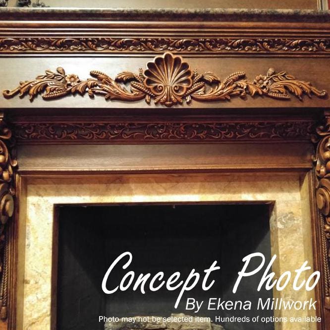 Ashford White Polyurethane Rectangular Onlay Scroll