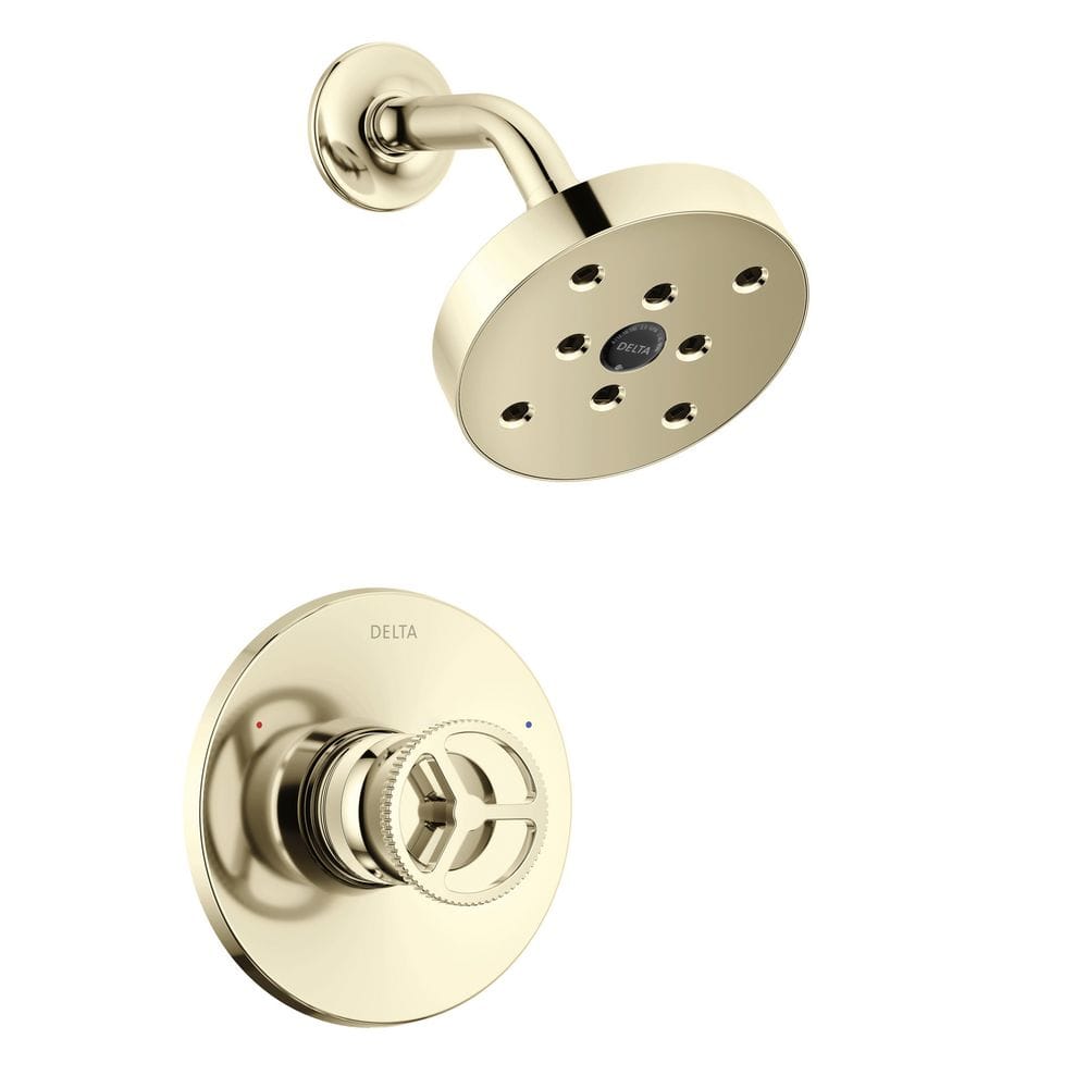 Trinsic Wheel 1-Handle Wall Mount Shower Faucet Trim Kit in Polished Nickel (Valve Not Included)