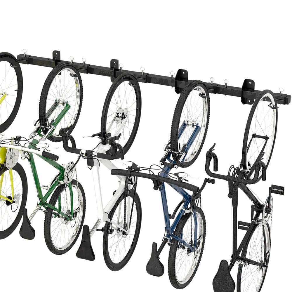 HOMEE Bike Hanger Wall Mount Foldable Bicycle Rack Wall Hook Flip-Up Bike  Holder Stand Storage System for Garage Indoor Shed with Screws