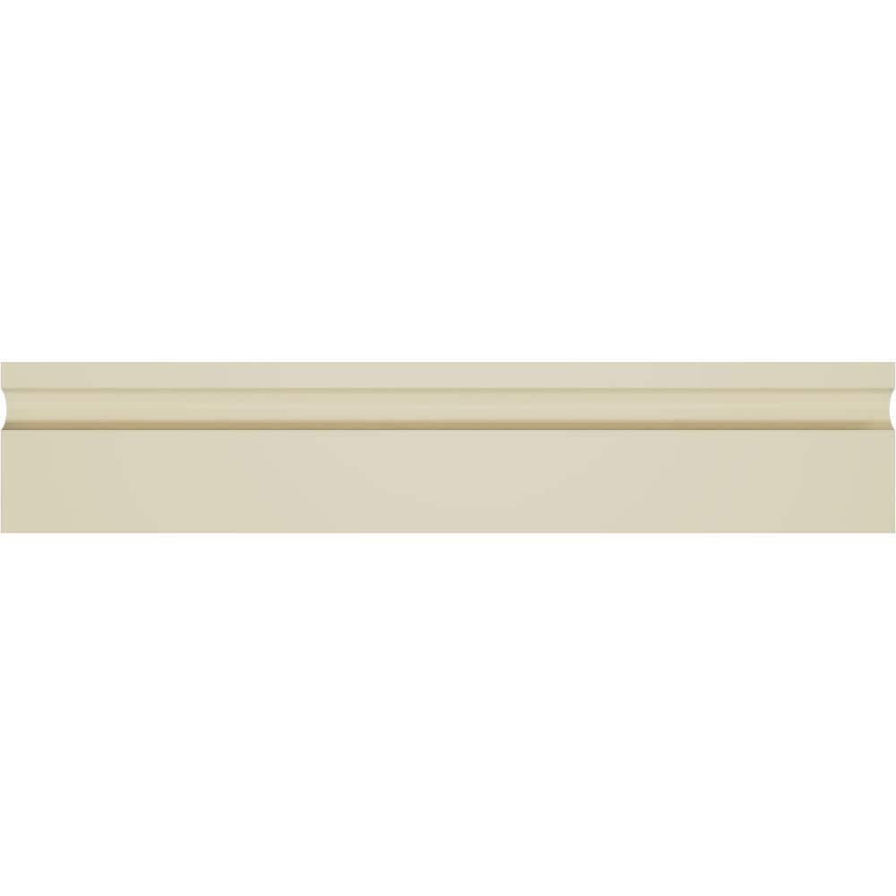 94.5" White Polyurethane Egg & Dart Crown Moulding
