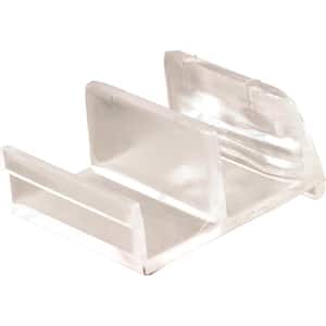 Clear Acrylic Shower Door Bottom Guide, Sterling