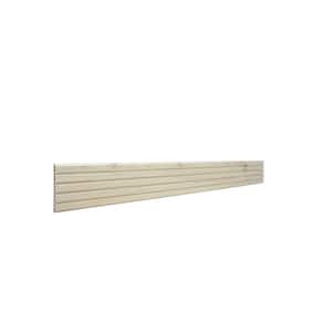 1549-94WHW 0. 4375 in. D X 5in. W X 94.5in. L Unfinished White Hardwood Traditional Fluted Panel Moulding