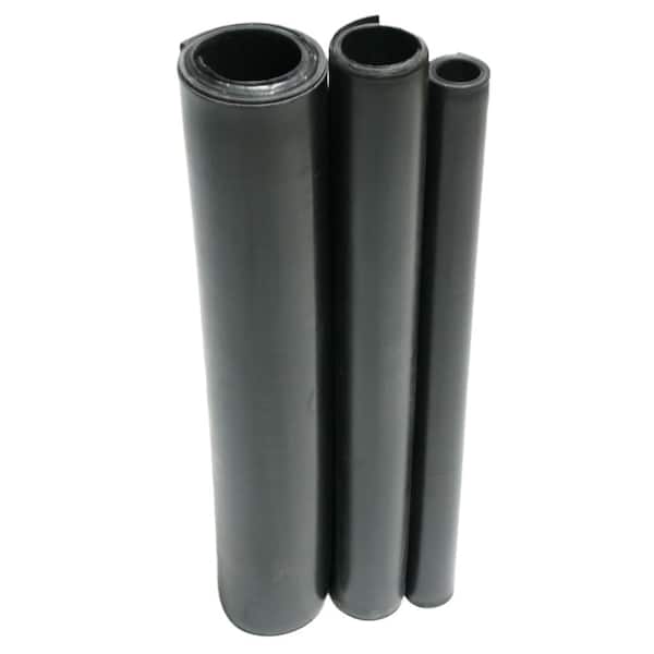 Rubber-Cal Neoprene Commercial Grade, Black, 50A, 0.031 x 5 x 5