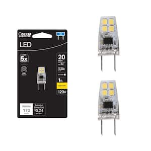 20-Watt Equivalence T4 3000K G8 LED Light Bulb Bright White (2-Pack)