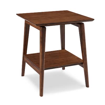 Antares 39.68 in. Exotic Standard Rectangular 100% Bamboo End Table