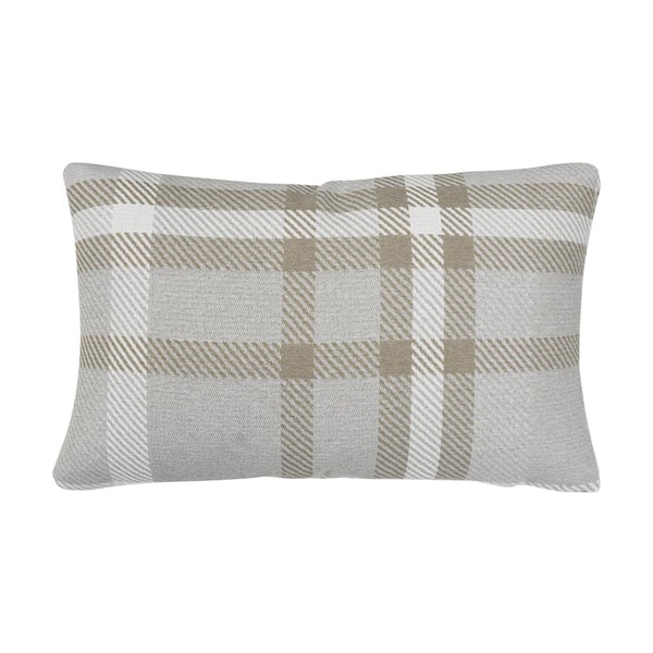 Astella Tartan Hemp Lumbar Outdoor Accent Throw Pillow TP12-FA31 - The ...